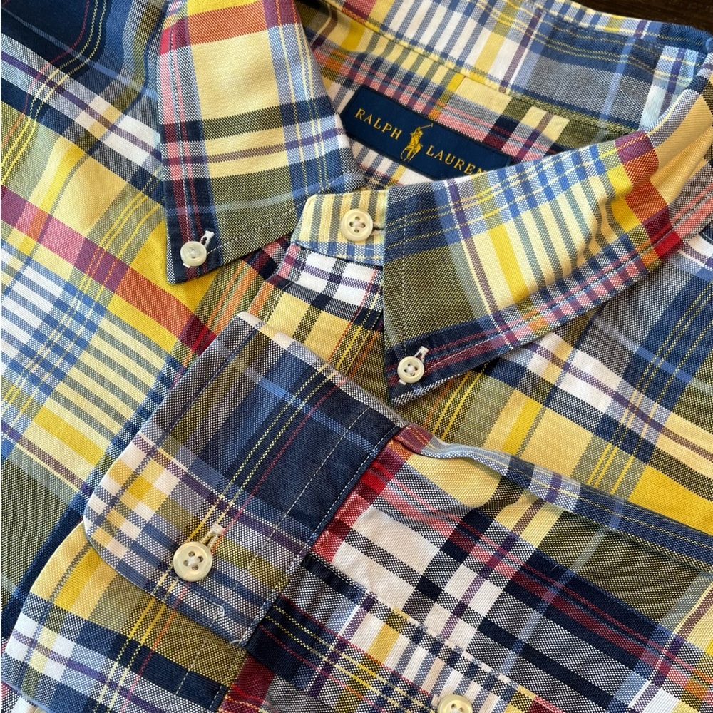 Ralph Lauren‎ Men's Multicolor Plaid Button-Down Shirt